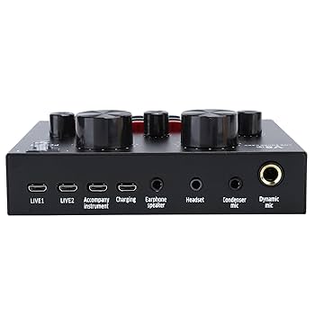 Amazon | V8Sライブサウンドカード、ポータブルオーディオ